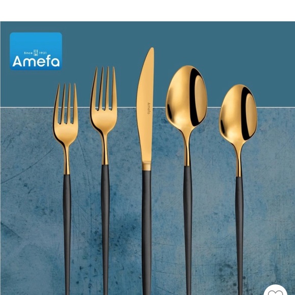 AMEFA NWT soprano 20pc flatware set for 4 -stainless steel -rust resistant - Picture 7 of 13